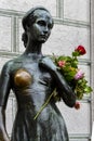 The statue of Juliet near the Old Town Hall in Munich Royalty Free Stock Photo